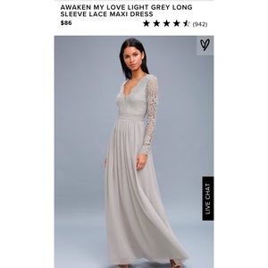 Grey Bridesmaid Dress